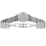 Movado Museum Classic Black Dial Silver Steel Strap Watch For Women - 0606858
