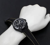 Tag Heuer Aquaracer Chronograph 43mm Black PVD Dial Black Nylon Strap Watch for Men - CAY218A.FC6361