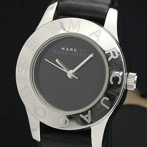 Marc Jacobs Blade Black Dial Black Leather Strap Watch for Women - MBM1211