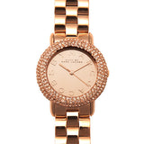 Marc Jacobs Marci Crystals Rose Gold Dial Rose Gold Steel Strap Watch for Women - MBM3192