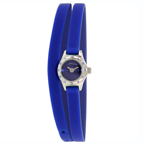 Marc Jacobs Blade Blue Dial Blue Leather Strap Watch for Women - MBM1342