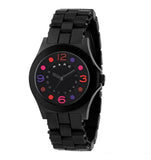 Marc Jacobs Pelly Black Dial Black Silicone Strap Watch for Women - MBM2543
