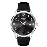Tissot T Classic Tradition Black Dial Black Leather Strap Watch For Men - T063.610.16.052.00