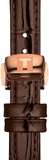 Tissot Bellissima Automatic Silver Dial Brown Leather Strap Watch For Women - T126.207.36.013.00