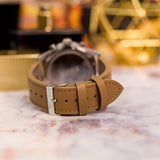 Hugo Boss Allure Black Dial Brown Leather Strap Watch for Men - 1513964