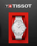 Tissot T Classic Tradition Silver Dial Silver Steel Strap Watch For Men - T063.610.11.038.00