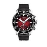 Tissot Seastar 1000 Chronograph Red Dial Black Rubber Strap Watch For Men - T120.417.17.421.00