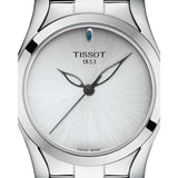 Tissot T Wave Silver Dial Silver Steel Strap Watch For Women - T112.210.11.031.00