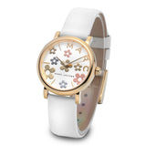 Marc Jacobs Roxy White Dial White Leather Strap Watch for Women - MJ1607