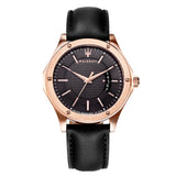 Maserati Circuito Black Dial Black Leather Strap Watch For Men - R8851127001