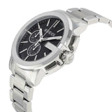 Gucci G Chrono Black Dial Silver Steel Strap Watch For Men - YA101204