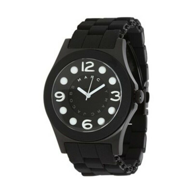 Marc Jacobs Pelly Black Dial Black Silicone Strap Watch for Women - MBM2507