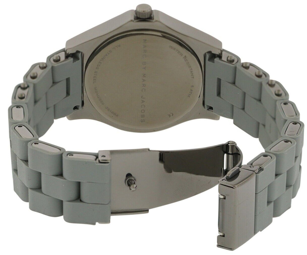 Marc Jacobs Pelly Grey Dial Grey Silicone Strap Watch for Women - MBM2589