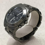 Marc Jacobs Blade Chronograph Black Dial Black Steel Strap Watch for Women - MBM3103