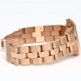 Marc Jacobs Blade Chronograph Mother of Pearl White Dial Rose Gold Steel Strap Watch for Women - MBM8637