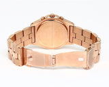 Marc Jacobs Blade Chronograph Mother of Pearl White Dial Rose Gold Steel Strap Watch for Women - MBM8637