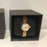 Marc Jacobs Courtney White Dial Rose Gold Steel Strap Watch for Women - MJ3458