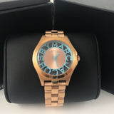 Marc Jacobs Henry Rose Gold Dial Rose Gold Steel Strap Watch for Women - MBM3296