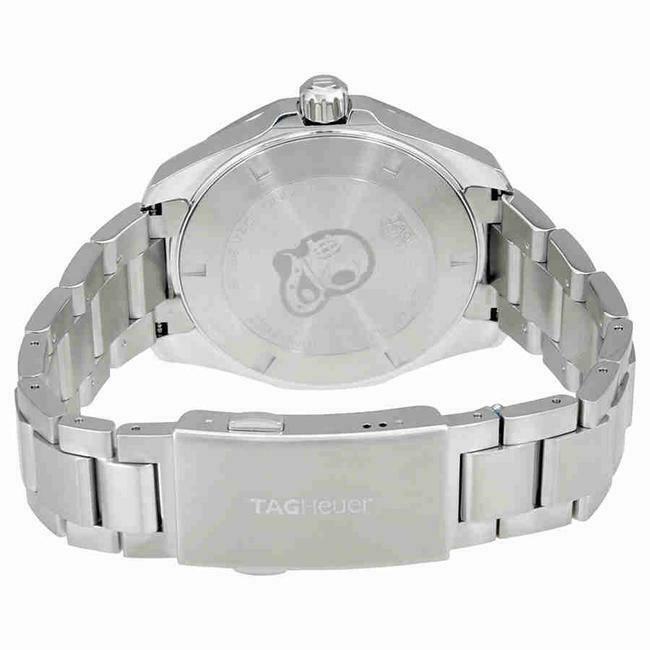 Tag Heuer Aquaracer Black Dial Silver Steel Strap Watch for Men - WAY101B.BA0746