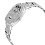 Gucci Grip Quartz Silver Dial Silver Steel Strap Watch For Women - YA157410