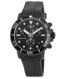 Tissot Seastar 1000 Chronograph Black Dial Black Rubber Strap Watch For Men - T120.417.37.051.02