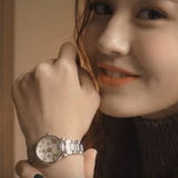 Marc Jacobs Classic White Dial Silver Steel Strap Watch for Women - MJ3581