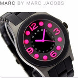 Marc Jacobs Pelly Black Dial Black Silicone Strap Watch for Women - MBM2529