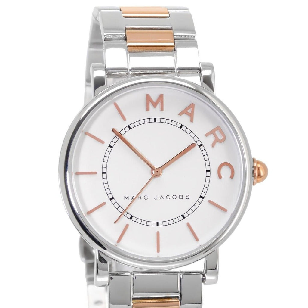 Marc Jacobs Roxy Silver Dial Two Tone Steel Strap Watch for Women - MJ3551