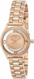 Marc Jacobs Tether Transparent Rose Gold Dial Rose Gold Steel Strap Watch for Women - MBM3417