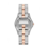 Marc Jacobs Blade Silver Dial Two Tone Steel Strap Watch for Women - MBM3129