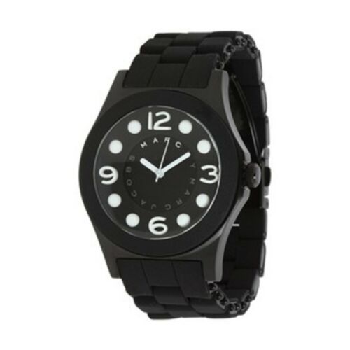 Marc Jacobs Pelly Black Dial Black Silicone Strap Watch for Women - MBM2528