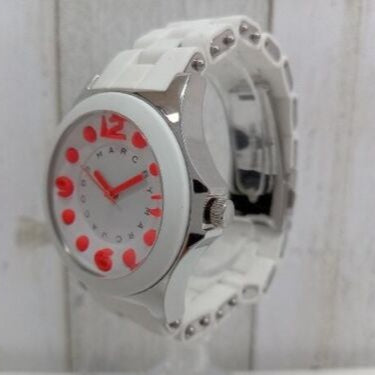 Marc Jacobs Pelly White Dial White Silicone Strap Watch for Women - MBM2588