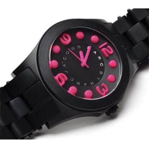 Marc Jacobs Pelly Black Dial Black Silicone Strap Watch for Women - MBM2517