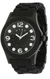 Marc Jacobs Pelly Black Dial Black Silicone Strap Watch for Women - MBM2516