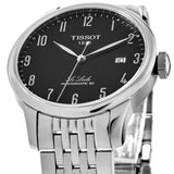 Tissot Le Locle Powermatic 80 Black Dial Silver Steel Strap Watch For Men - T006.407.11.052.00