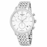 Tissot T Classic Tradition Chronograph White Dial Silver Steel Strap Watch For Men - T063.617.11.037.00