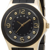 Marc Jacobs Pelly Black Dial Black Silicone Strap Watch for Women - MBM2540