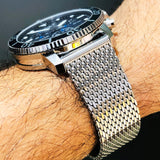 Tissot Seastar 1000 Chronograph Blue Dial Silver Mesh Bracelet Watch For Men - T120.417.11.041.02