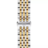 Tissot T Classic Tradition White Dial Two Tone Mesh Bracelet Watch For Men - T063.610.22.037.00