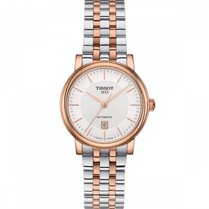 Tissot T Classic Carson Premium 30 White Dial Two Tone Steel Strap Watch for Women - T122.207.22.031.01