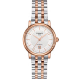Tissot T Classic Carson Premium 30 White Dial Two Tone Steel Strap Watch for Women - T122.207.22.031.01