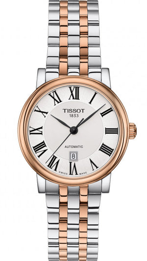Tissot T Classic Carson Premium 30 White Dial Two Tone Steel Strap Watch for Women - T122.207.22.033.00