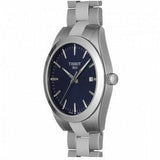 Tissot Gentleman Blue Dial Silver Steel Strap Watch For Men - T127.410.11.041.00