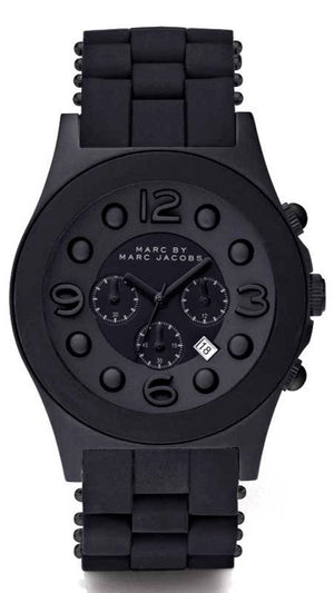 Marc Jacobs Pelly Black Dial Black Silicone Strap Watch for Women - MBM2567