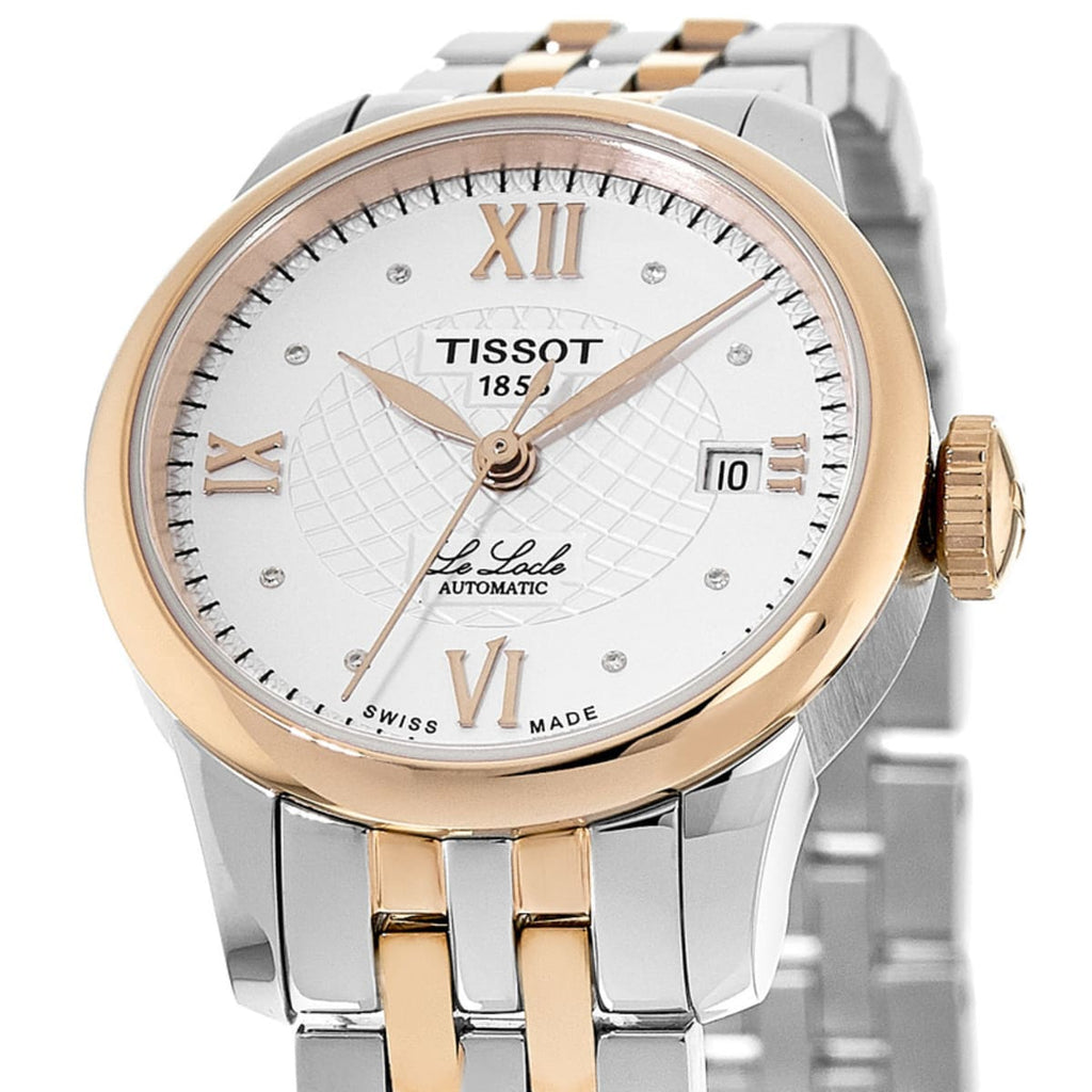 Tissot Le Locle Automatic Lady Silver Dial Two Tone Steel Strap Watch For Women - T41.2.183.16