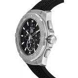 Tag Heuer Aquaracer Chronograph Black Dial Black Rubber Strap Watch for Men - CAY1110.FT6041