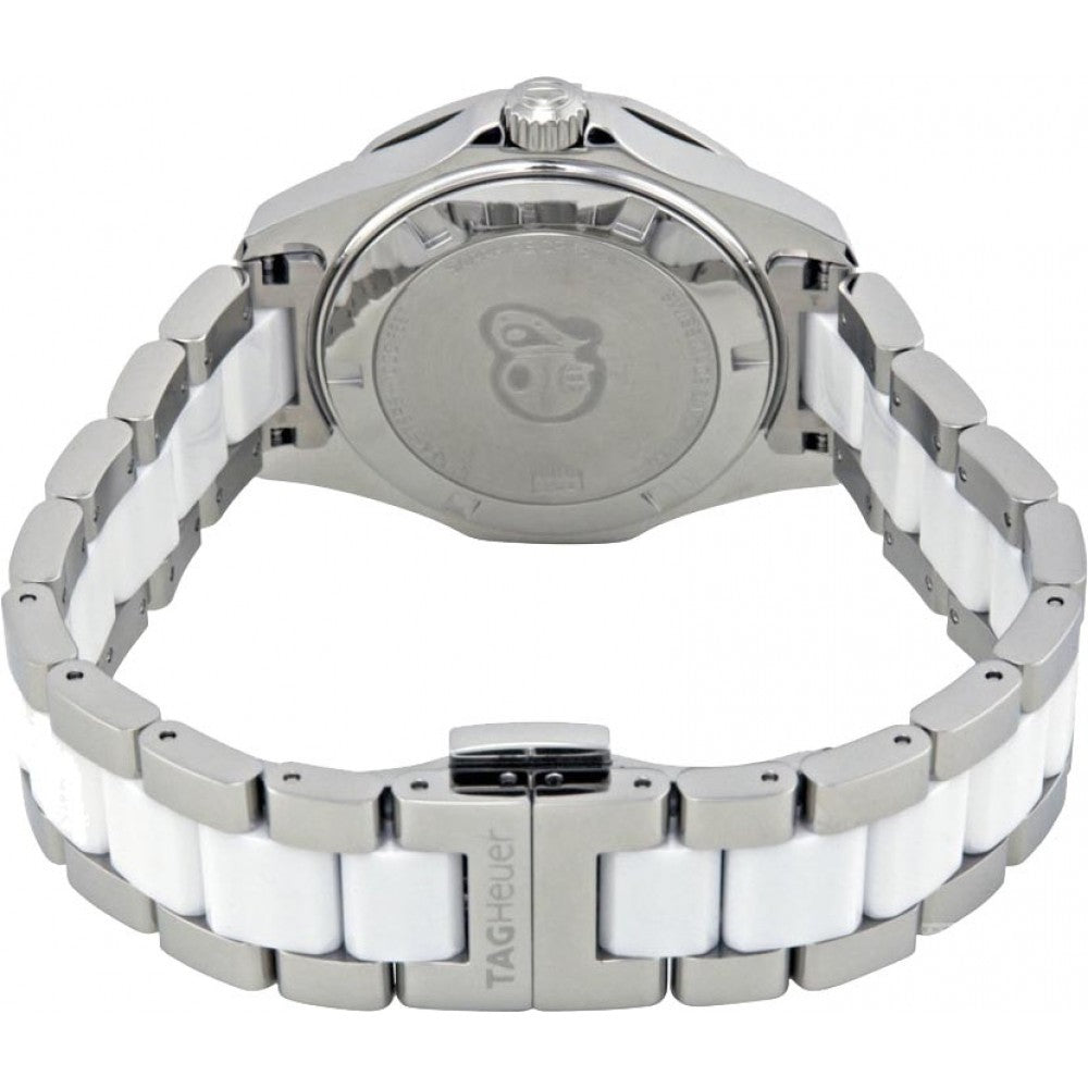 Tag Heuer Aquaracer Diamonds White Dial Two Tone Steel Strap Watch for Women - WAY131D.BA0914