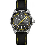 Tag Heuer Aquaracer Jeremy Lin Special Edition Grey Dial Black Nylon Strap Watch for Men - WAY211F.FC6362