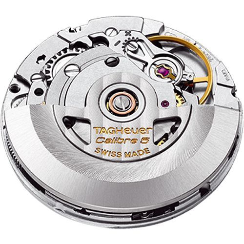 Tag Heuer Carrera Calibre 5 Automatic White Dial Brown Leather Strap Watch for Men - WAR201D.FC6291