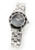 Marc Jacobs Blade Black Dial Silver Steel Strap Watch for Women - MBM3059